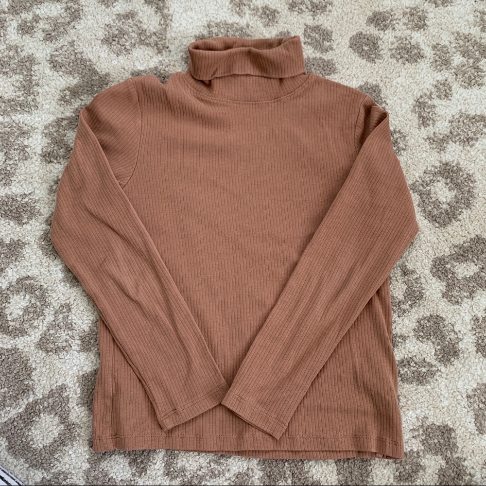 Girls Blush Knit Turtleneck - size 6/7 - H&M